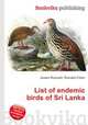 List of endemic birds of Sri Lanka, Jesse Russell,Ronald Cohn 
