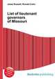 List of lieutenant governors of Missouri, Jesse Russell,Ronald Cohn 