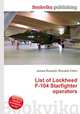 List of Lockheed F-104 Starfighter operators, Jesse Russell,Ronald Cohn 