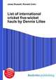 List of international cricket five-wicket hauls by Dennis Lillee, Jesse Russell,Ronald Cohn 