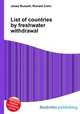 List of countries by freshwater withdrawal, Jesse Russell,Ronald Cohn 