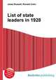 List of state leaders in 1928, Jesse Russell,Ronald Cohn 