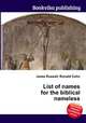 List of names for the biblical nameless, Jesse Russell,Ronald Cohn 