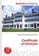 Certificate of division, Jesse Russell,Ronald Cohn 