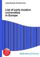 List of early modern universities in Europe, Jesse Russell,Ronald Cohn 