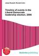 Timeline of events in the Liberal Democrats leadership election, 2006, Jesse Russell,Ronald Cohn 