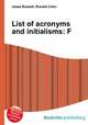 List of acronyms and initialisms: F, Jesse Russell,Ronald Cohn 
