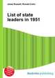 List of state leaders in 1951, Jesse Russell,Ronald Cohn 