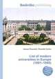 List of modern universities in Europe (1801–1945), Jesse Russell,Ronald Cohn 