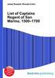 List of Captains Regent of San Marino, 1500–1700, Jesse Russell,Ronald Cohn 