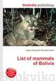 List of mammals of Bolivia, Jesse Russell,Ronald Cohn 