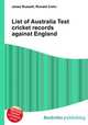 List of Australia Test cricket records against England, Jesse Russell,Ronald Cohn 