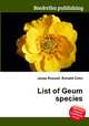 List of Geum species, Jesse Russell,Ronald Cohn 