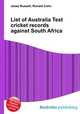 List of Australia Test cricket records against South Africa, Jesse Russell,Ronald Cohn 