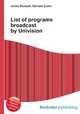List of programs broadcast by Univision, Jesse Russell,Ronald Cohn 