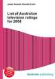List of Australian television ratings for 2008, Jesse Russell,Ronald Cohn 