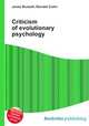 Criticism of evolutionary psychology, Jesse Russell,Ronald Cohn 
