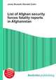 List of Afghan security forces fatality reports in Afghanistan, Jesse Russell,Ronald Cohn 