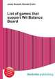 List of games that support Wii Balance Board, Jesse Russell,Ronald Cohn 