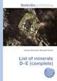 List of minerals D–E (complete), Jesse Russell,Ronald Cohn 