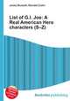 List of G.I. Joe: A Real American Hero characters (S–Z), Jesse Russell,Ronald Cohn 