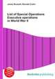 List of Special Operations Executive operations in World War II, Jesse Russell,Ronald Cohn 