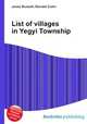 List of villages in Yegyi Township, Jesse Russell,Ronald Cohn 