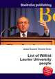List of Wilfrid Laurier University people, Jesse Russell,Ronald Cohn 