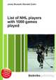 List of NHL players with 1000 games played, Jesse Russell,Ronald Cohn 