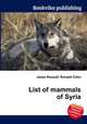 List of mammals of Syria, Jesse Russell,Ronald Cohn 
