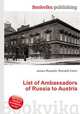 List of Ambassadors of Russia to Austria, Jesse Russell,Ronald Cohn 