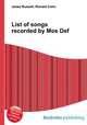 List of songs recorded by Mos Def, Jesse Russell,Ronald Cohn 