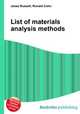 List of materials analysis methods, Jesse Russell,Ronald Cohn 