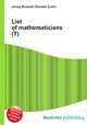 List of mathematicians (T), Jesse Russell,Ronald Cohn 