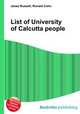 List of University of Calcutta people, Jesse Russell,Ronald Cohn 