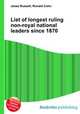 List of longest ruling non-royal national leaders since 1870, Jesse Russell,Ronald Cohn 
