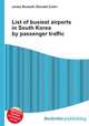 List of busiest airports in South Korea by passenger traffic, Jesse Russell,Ronald Cohn 