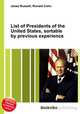List of Presidents of the United States, sortable by previous experience, Jesse Russell,Ronald Cohn 