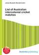 List of Australian intercolonial cricket matches, Jesse Russell,Ronald Cohn 