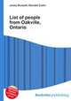 List of people from Oakville, Ontario, Jesse Russell,Ronald Cohn 