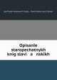 Описание старопечатных книг славянских, 