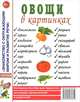 Овощи в картинках. Наглядное пособие для педагогов, логопедов, воспитателей, родителей. А4, 