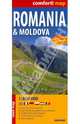 Romania & Moldova. Румыния. Молдова. Ламинированная карта, 