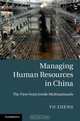Managing Human Resources in China: The View from Inside Multinationals, Dr Yu Zheng 