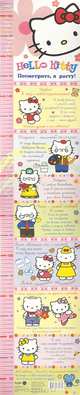 Hello Kitty. Посмотрите, я расту! Ростомер, . 