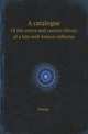 A catalogue. Of the entire and curious library of a late well-known collector, Postan 