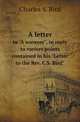 A letter. to "A waverer", in reply to variors points contained in his "Letter to the Rev. C.S. Bird", Charles S. Bird 