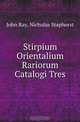 Stirpium Orientalium Rariorum Catalogi Tres, John Ray,Nicholas Staphorst 