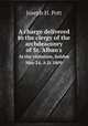 A charge delivered to the clergy of the archdeaconry of St. Alban`s. At the visitation, holden May 24, A.D. 1809, Joseph H. Pott 