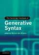 Cambridge Handbook of Generative Syntax, Marcel Den Dikken 